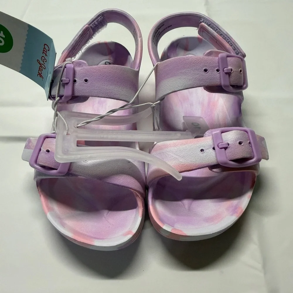 Cat & Jack Girls’‎ Pink and Lavender Sandals